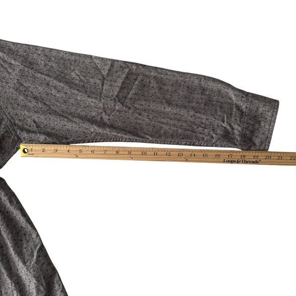 Mens Prana Grey Button-Up Long-Sleeve Shirt X-Large Cotton Blend Made In India - Picture 7 of 16